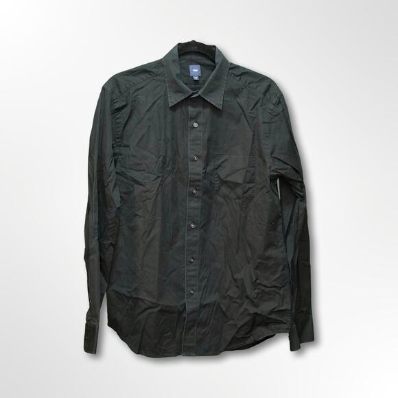 GAP Men's Black Long Sleeve Button Down Shirt - Medium - Picture 1 of 2